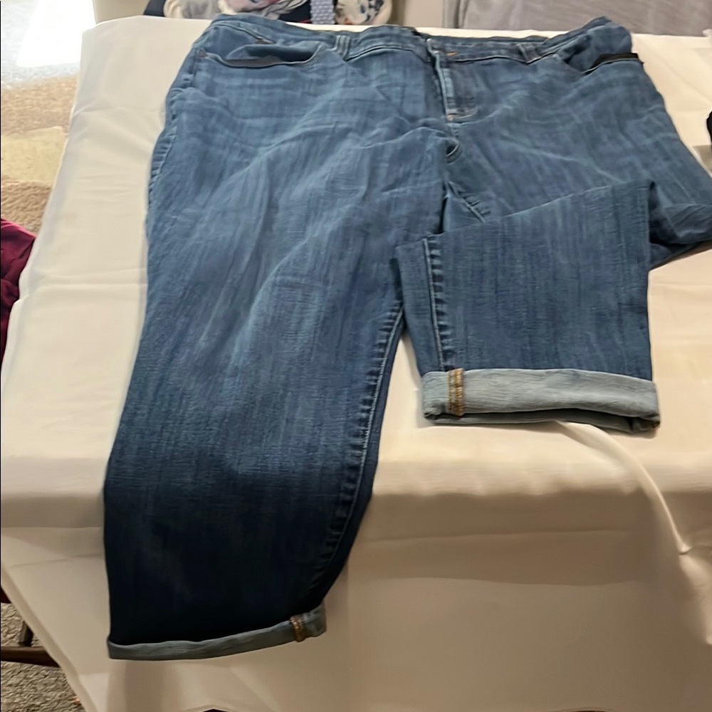 Talbots Blue Boyfriend Jeans Classic Denim Style